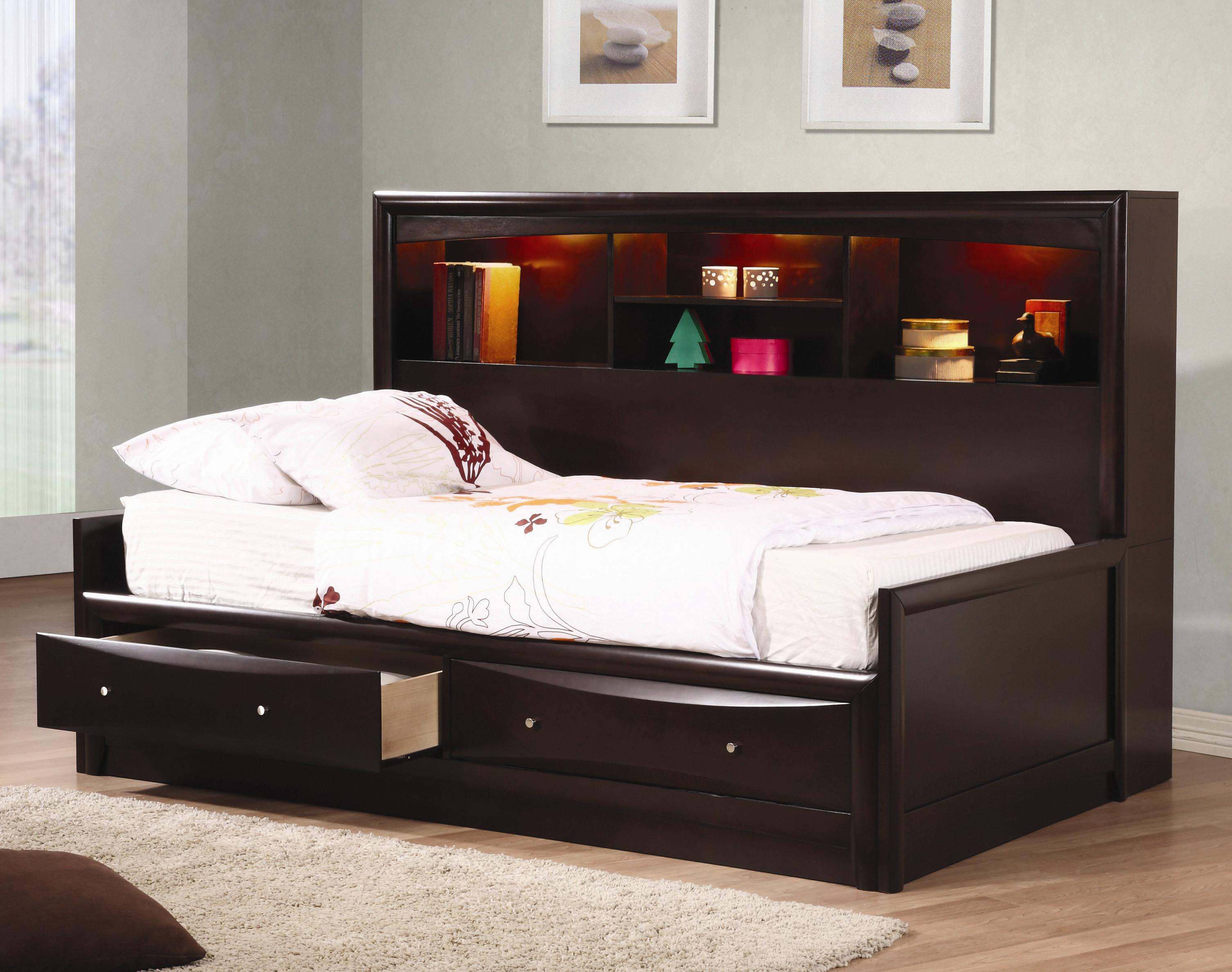 Black full size daybed with storage deals